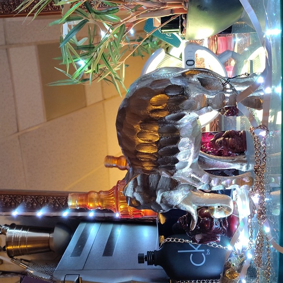 Hand Made Gold Plated Elephant From India. - Picture 9 of 9